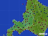 道央のアメダス実況(日照時間)(2021年01月25日)