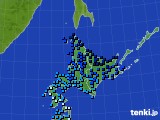 北海道地方のアメダス実況(気温)(2021年01月25日)