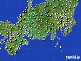 東海地方のアメダス実況(気温)(2021年01月25日)