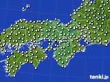 近畿地方のアメダス実況(気温)(2021年01月25日)