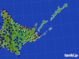 道東のアメダス実況(日照時間)(2021年01月26日)