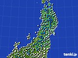 東北地方のアメダス実況(気温)(2021年01月26日)