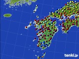 2021年01月27日の九州地方のアメダス(日照時間)