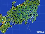 2021年01月28日の関東・甲信地方のアメダス(日照時間)