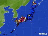 2021年01月28日のアメダス(日照時間)