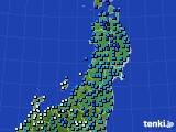 2021年01月28日の東北地方のアメダス(気温)