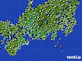 2021年01月29日の東海地方のアメダス(風向・風速)