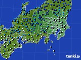 関東・甲信地方のアメダス実況(気温)(2021年01月30日)