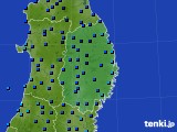 2021年01月30日の岩手県のアメダス(気温)