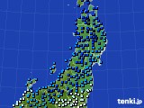 2021年01月31日の東北地方のアメダス(気温)
