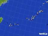 2021年01月31日の沖縄地方のアメダス(風向・風速)