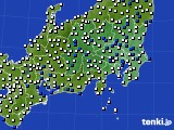 関東・甲信地方のアメダス実況(風向・風速)(2021年01月31日)