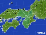 近畿地方のアメダス実況(降水量)(2021年02月01日)