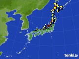 2021年02月01日のアメダス(積雪深)