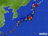 2021年02月01日のアメダス(日照時間)