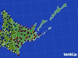 道東のアメダス実況(日照時間)(2021年02月01日)