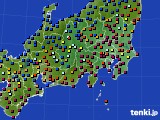 2021年02月02日の関東・甲信地方のアメダス(日照時間)