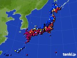 アメダス実況(日照時間)(2021年02月02日)