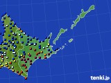 道東のアメダス実況(日照時間)(2021年02月02日)