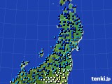 東北地方のアメダス実況(気温)(2021年02月02日)