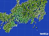 2021年02月02日の東海地方のアメダス(風向・風速)