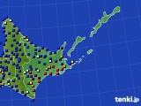 道東のアメダス実況(日照時間)(2021年02月03日)