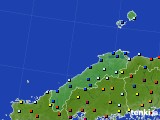 2021年02月03日の島根県のアメダス(日照時間)