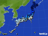 アメダス実況(気温)(2021年02月03日)