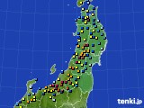 2021年02月04日の東北地方のアメダス(積雪深)