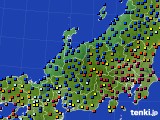 2021年02月04日の北陸地方のアメダス(日照時間)