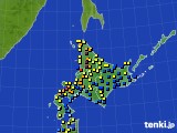 2021年02月05日の北海道地方のアメダス(積雪深)