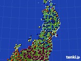 東北地方のアメダス実況(日照時間)(2021年02月05日)