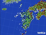 九州地方のアメダス実況(日照時間)(2021年02月05日)