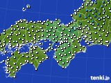 近畿地方のアメダス実況(気温)(2021年02月05日)