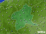 群馬県のアメダス実況(風向・風速)(2021年02月05日)