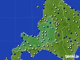 道央のアメダス実況(風向・風速)(2021年02月05日)