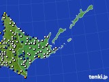 2021年02月05日の道東のアメダス(風向・風速)