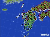 2021年02月06日の九州地方のアメダス(日照時間)