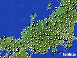 北陸地方のアメダス実況(風向・風速)(2021年02月06日)