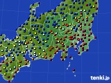 2021年02月07日の関東・甲信地方のアメダス(日照時間)