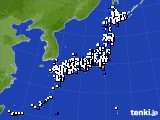 アメダス実況(風向・風速)(2021年02月07日)