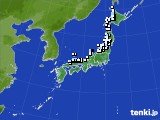 アメダス実況(降水量)(2021年02月08日)