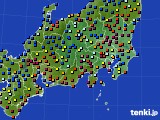 2021年02月08日の関東・甲信地方のアメダス(日照時間)