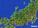 北陸地方のアメダス実況(日照時間)(2021年02月08日)