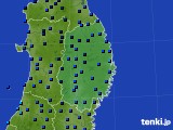 岩手県のアメダス実況(気温)(2021年02月08日)