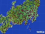 関東・甲信地方のアメダス実況(日照時間)(2021年02月09日)