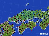 中国地方のアメダス実況(日照時間)(2021年02月09日)