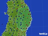 岩手県のアメダス実況(日照時間)(2021年02月09日)
