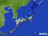 アメダス実況(気温)(2021年02月09日)