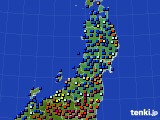 2021年02月10日の東北地方のアメダス(日照時間)